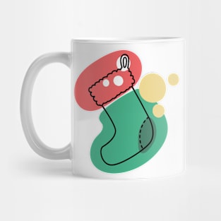 Abstract Stocking Mug